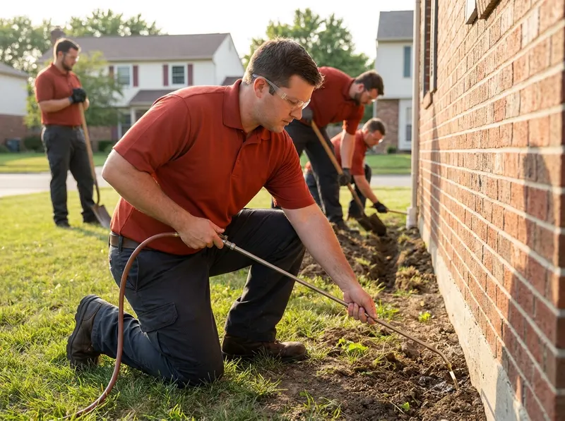Subterranean Termite Liquid Defense and Monitoring in Indianapolis, IN